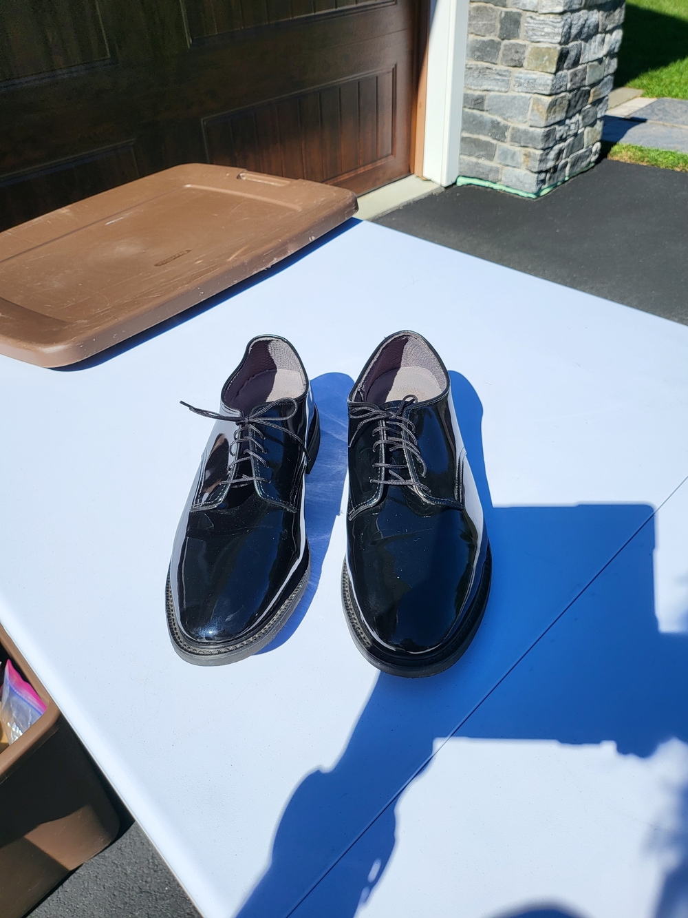 Men's Black Gloss Capps U.S. MILITARY